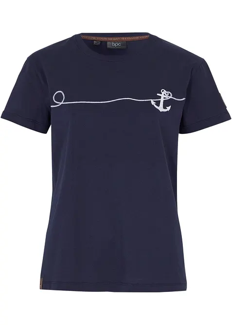 T-shirt med broderi, bonprix