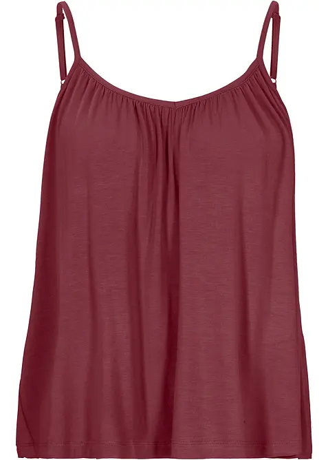 Följsamt viskoslinne med smala axelband, bonprix