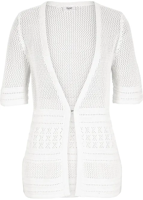 Hålmönstrad cardigan, bonprix
