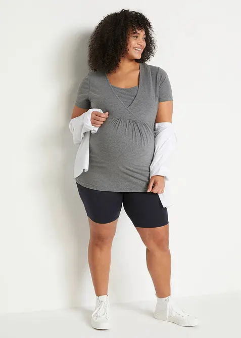 Mammacykelbyxa med ekologisk bomull (2-pack), bonprix