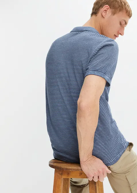 Kort&auml;rmad pik&eacute;tr&ouml;ja med tv&auml;ttad look, bonprix