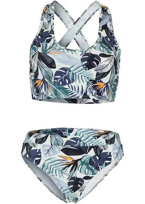Bikini (2 delar) med korsade axelband, bonprix