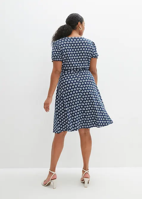 Jerseykl&auml;nning i viskosmix, bonprix