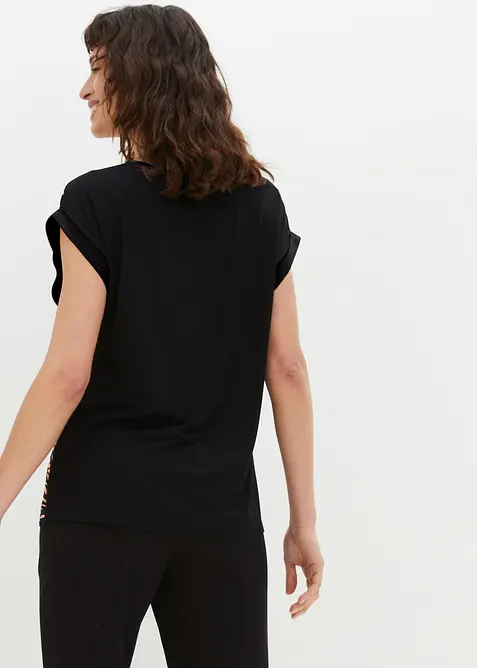 Topp med lappt&auml;ckslook, bonprix