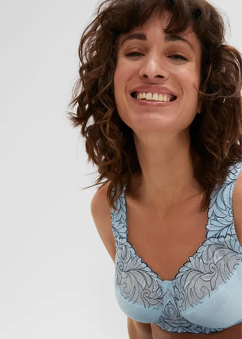 Avlastande BH utan bygel och med vadderade axelband, bonprix