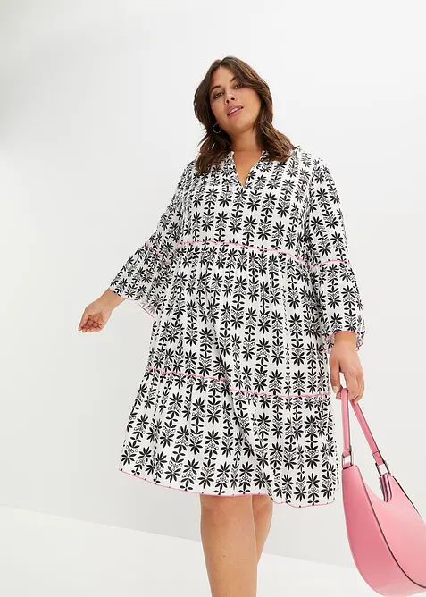 Tunikaklänning av mjuk viskos, bonprix