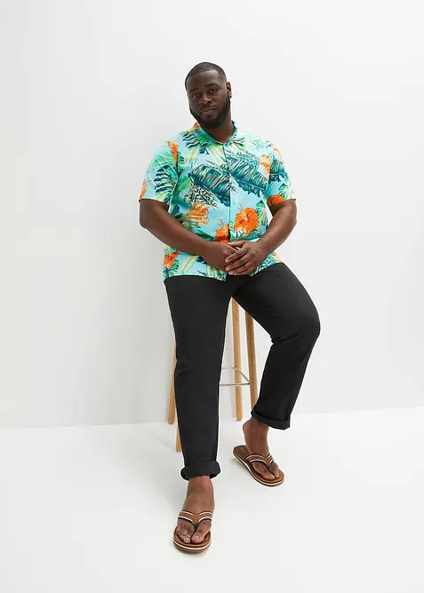 Kort&auml;rmad skjorta av ren bomull, bonprix