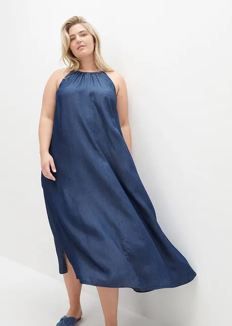 Jeansklänning av lyocell med mjukt fall, bonprix