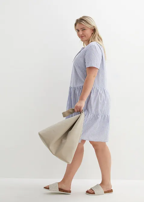 Somrig tunikaklänning i ren bomull, bonprix