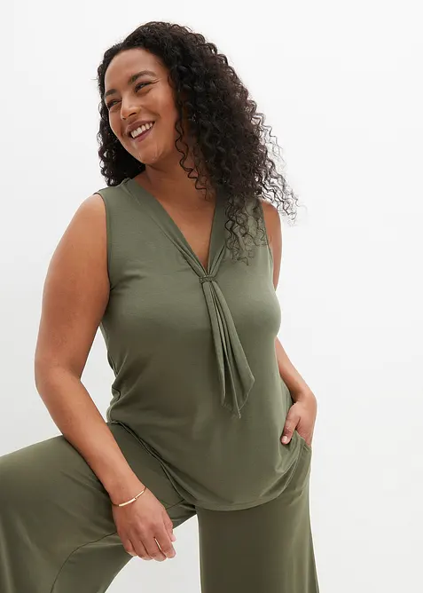 Vackert linne med knytband, bonprix