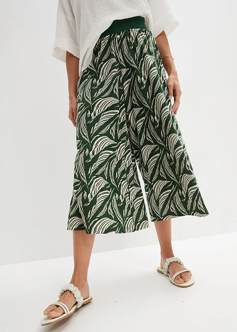 Vid jerseybyxa i bomull och viskos, bonprix