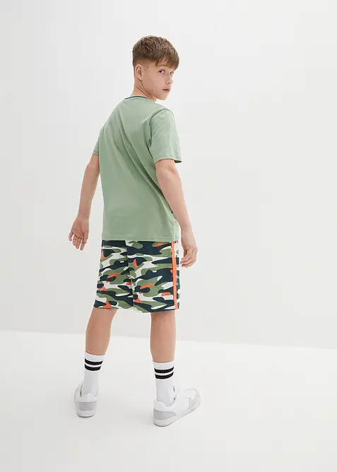 T-shirt och shorts i ren bomull för barn (2 delar), bonprix