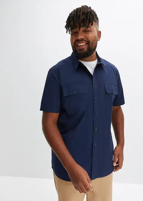 Kort&auml;rmad skjorta i bomull, bonprix