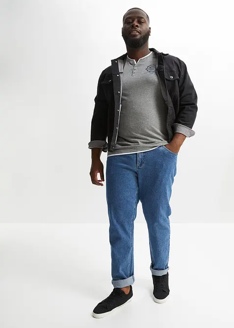 Kort&auml;rmad farfarstr&ouml;ja med bomull (2-pack), bonprix