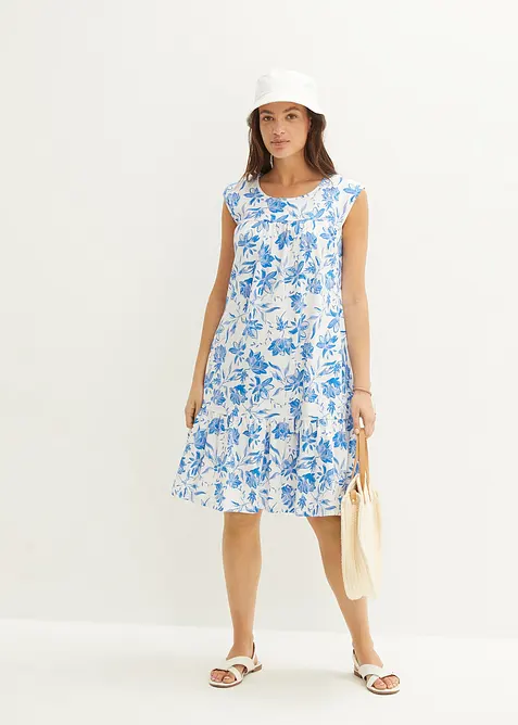 Klänning med volang, bonprix