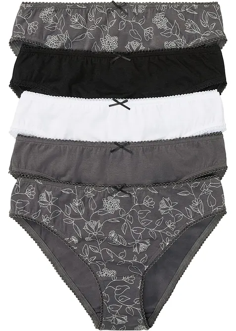 Trosa med ekologisk bomull (5-pack), bonprix