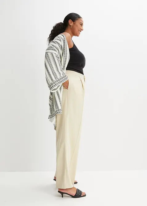 Linne av ren bomull och med smala axelband (2-pack), bonprix