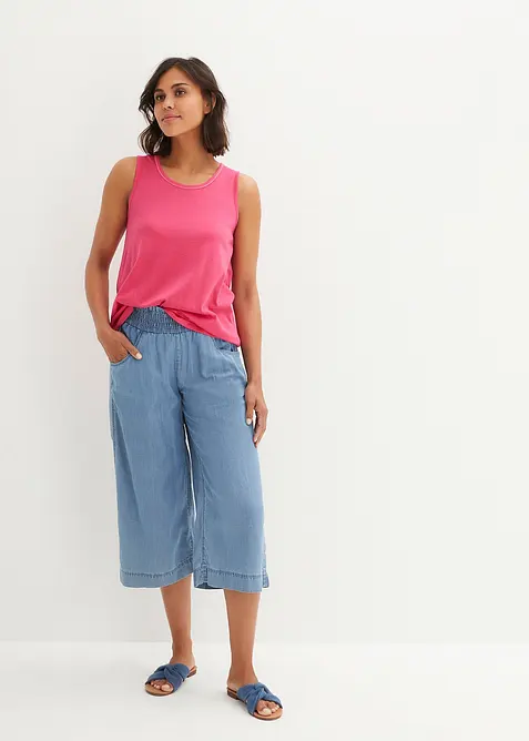 H&aring;llbart l&aring;ngt linne med rund halsringning, bonprix