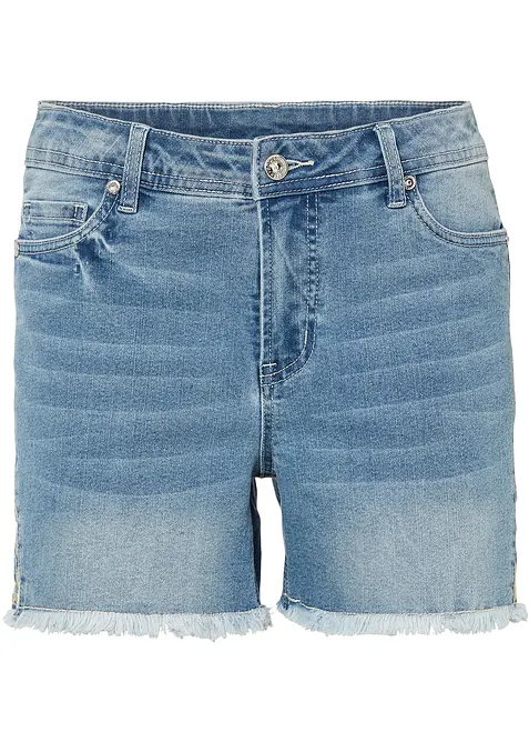 Jeansshorts med medelhög midja, bonprix