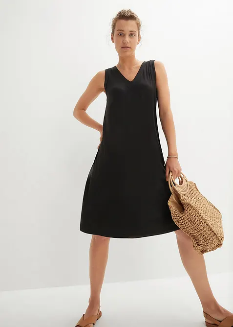 Jerseykl&auml;nning i f&ouml;ljsam viskos, bonprix