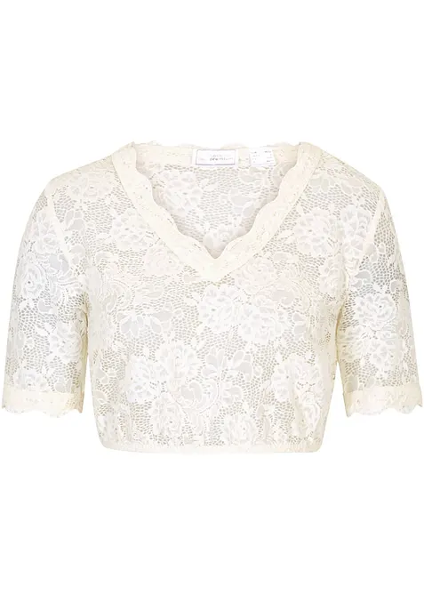 Dirndlspetsblus med knapp, bonprix