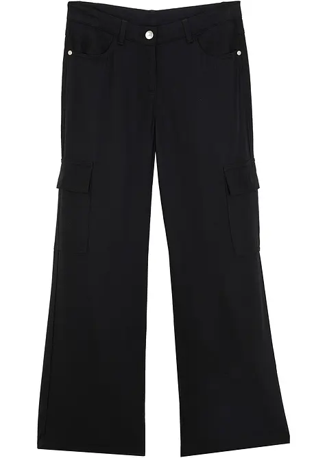 Vid cargobyxa i böljande viskos för barn, bonprix