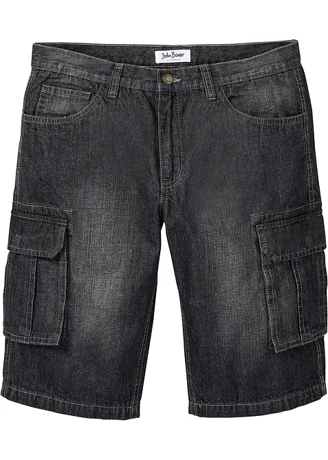 Jeansshorts med cargofickor, Relaxed Fit, bonprix