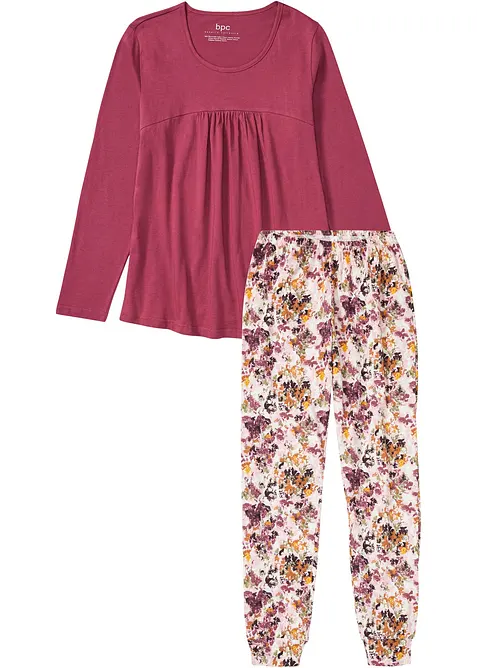 Pyjamas av ekologisk bomull, bonprix