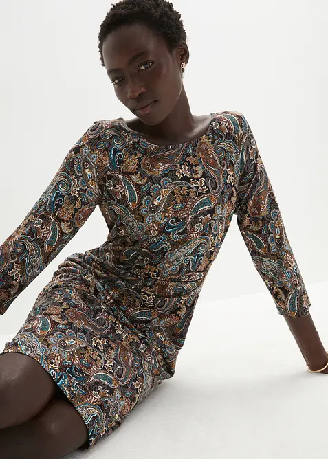 Paisleym&ouml;nstrad trik&aring;kl&auml;nning, bonprix