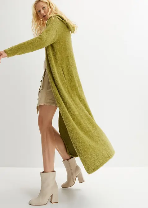 Cardigan i mjukt fluffgarn, bonprix