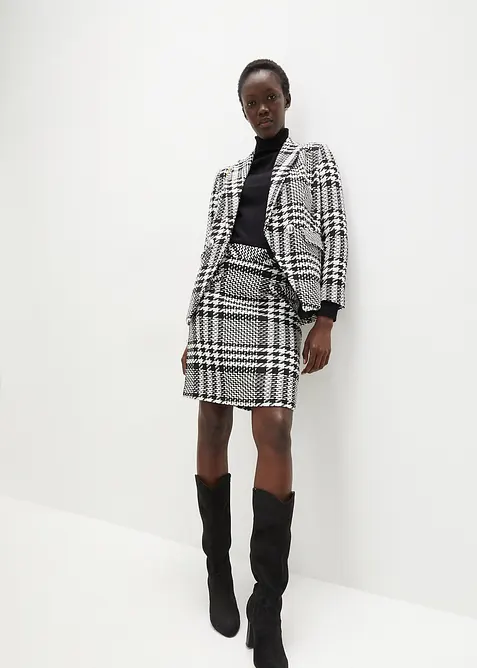 Kjol av mjuk bouclé, bonprix