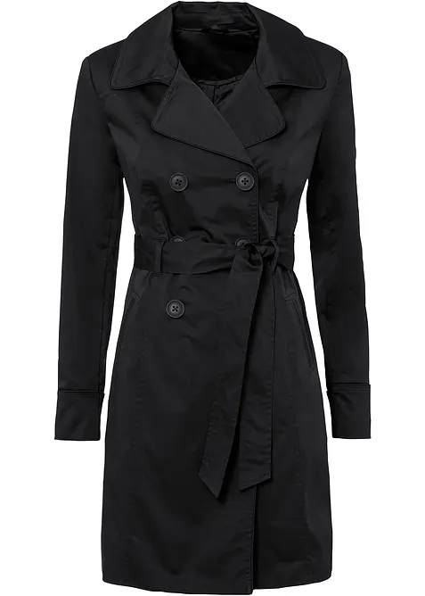 Trenchcoat av bomull, bonprix