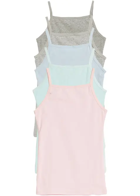 Linne med mjuk bomull (5-pack), bonprix