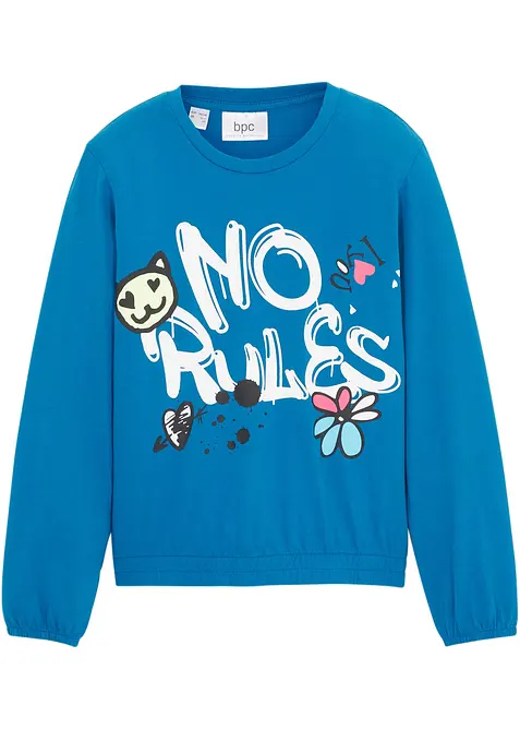 Långärmad topp av ren ekologisk bomull, bonprix