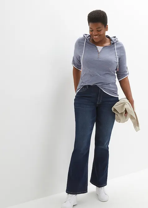 T-shirt med huva, bonprix