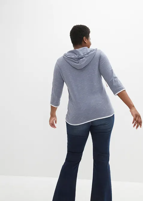 T-shirt med huva, bonprix