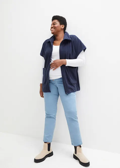 Fleeceväst i återvunnen polyester, bonprix
