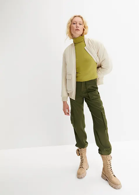 L&aring;ng&auml;rmad topp med ekologisk bomull, bonprix