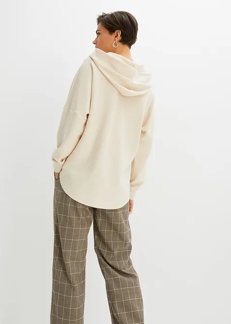 Sweatshirt med huva, normal passform, bonprix