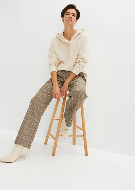 Sweatshirt med huva, normal passform, bonprix