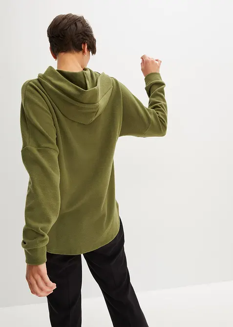 Sweatshirt med huva, normal passform, bonprix