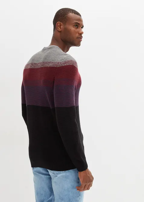 Finstickad tröja med olika färgnyanser, bonprix
