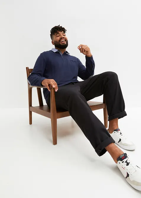 L&aring;ng&auml;rmad pik&eacute;tr&ouml;ja i bomull, bonprix