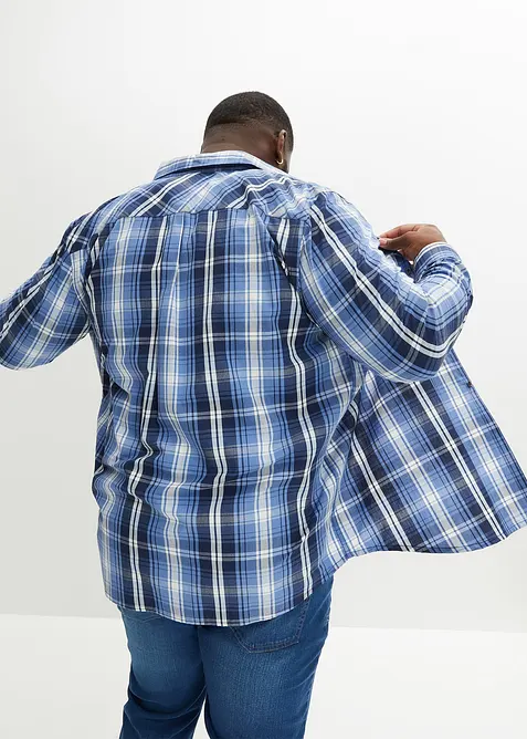 L&aring;ng&auml;rmad skjorta med bekv&auml;mt snitt, bonprix