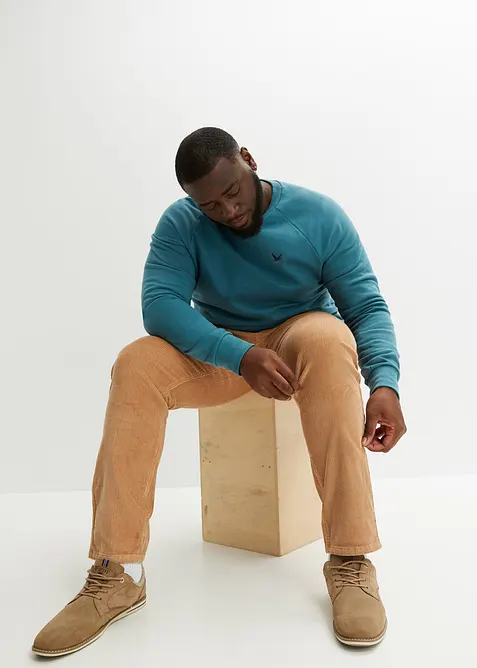 Sweatshirt med återvunnen polyester och raglanärmar, bonprix