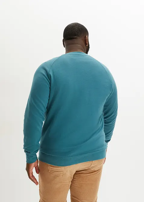 Sweatshirt med återvunnen polyester och raglanärmar, bonprix