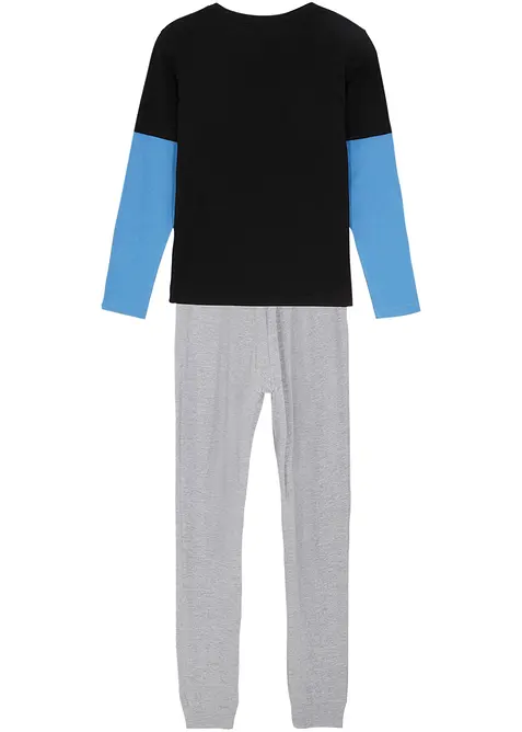 Pyjamas med ekologisk bomull (2 delar), bonprix