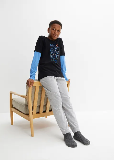 Pyjamas med ekologisk bomull (2 delar), bonprix