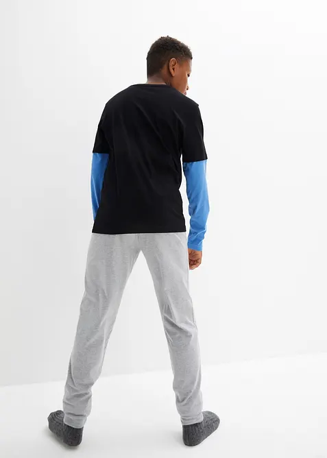 Pyjamas med ekologisk bomull (2 delar), bonprix