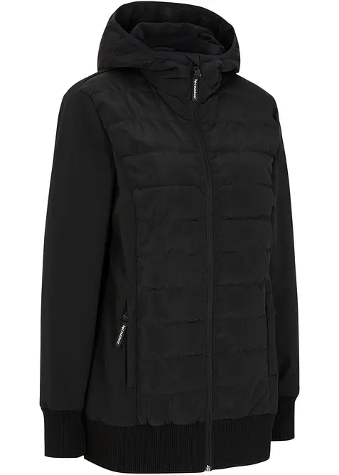 Vattenavvisande hybridtäckjacka i materialmix, bonprix